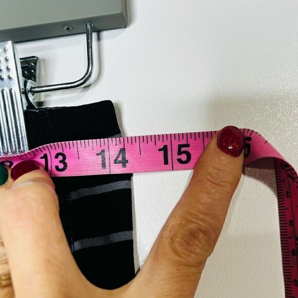 Athleta Black Gray Stripe Capri Workout Pants - Picture 7 of 10